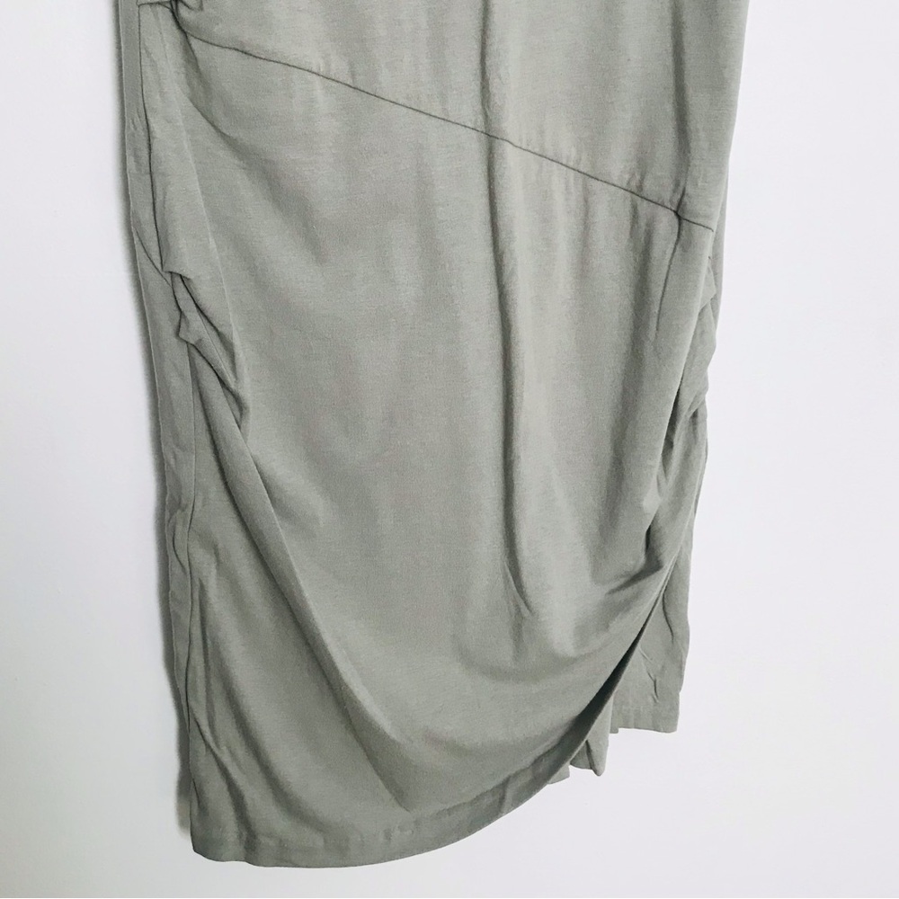 Athleta Central Teeshirt Dress Light Green Soft Lightweight Ruched Small - Picture 7 of 12